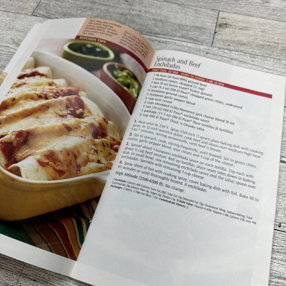 Simple‎ Winter Meals Betty Crocker Cookbook January 2006 Recipes Booklet Lasagna